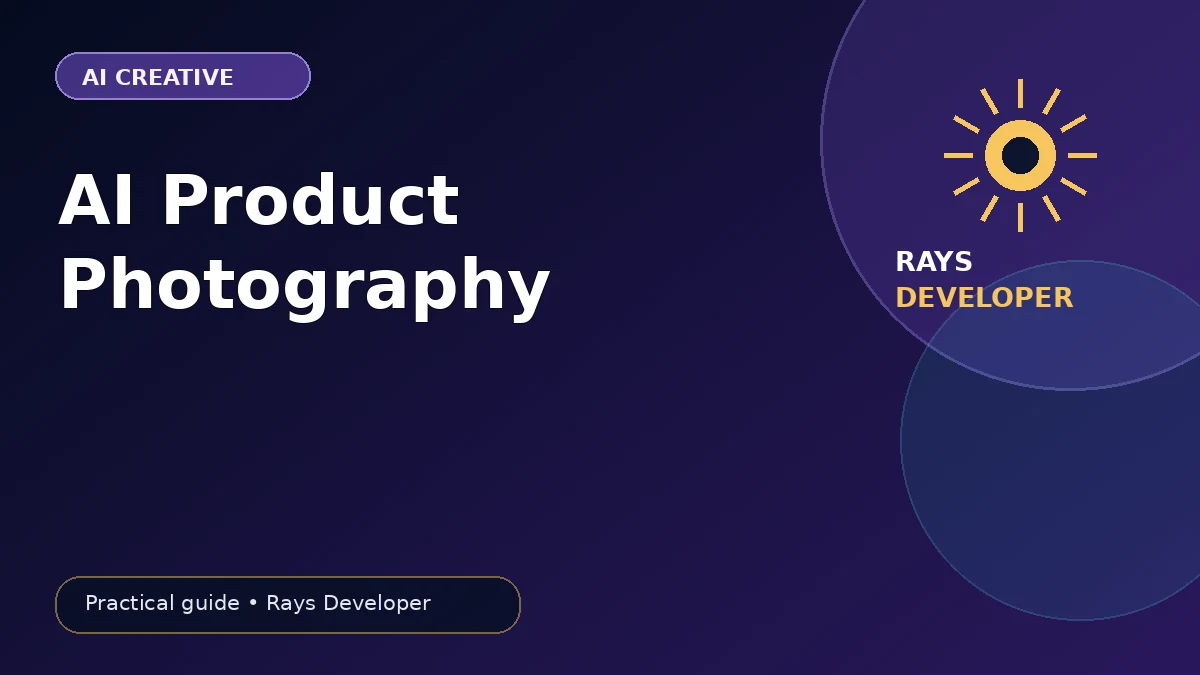 AI product photography workflow for small business marketing