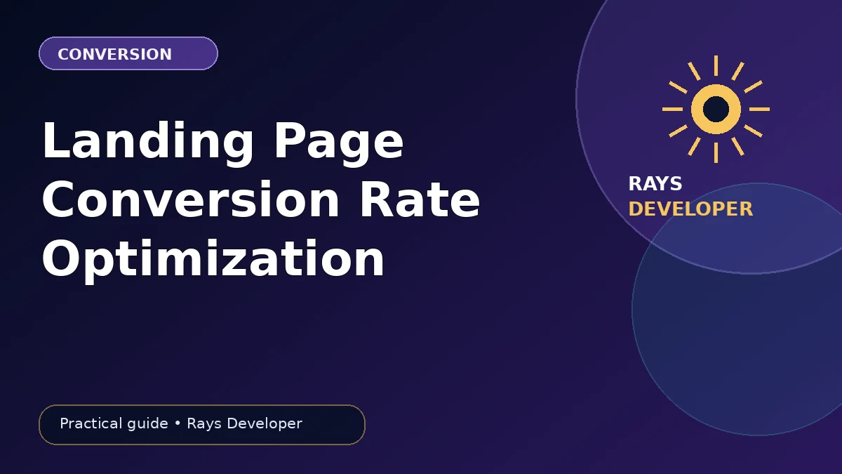 Landing page optimization checklist for higher conversions