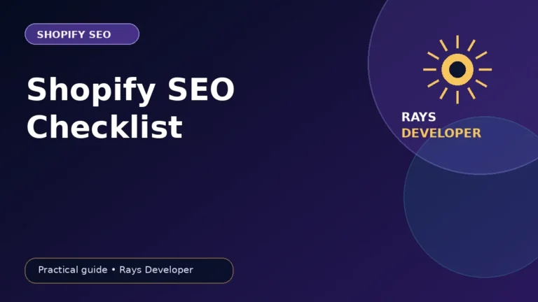 Shopify SEO checklist for online stores