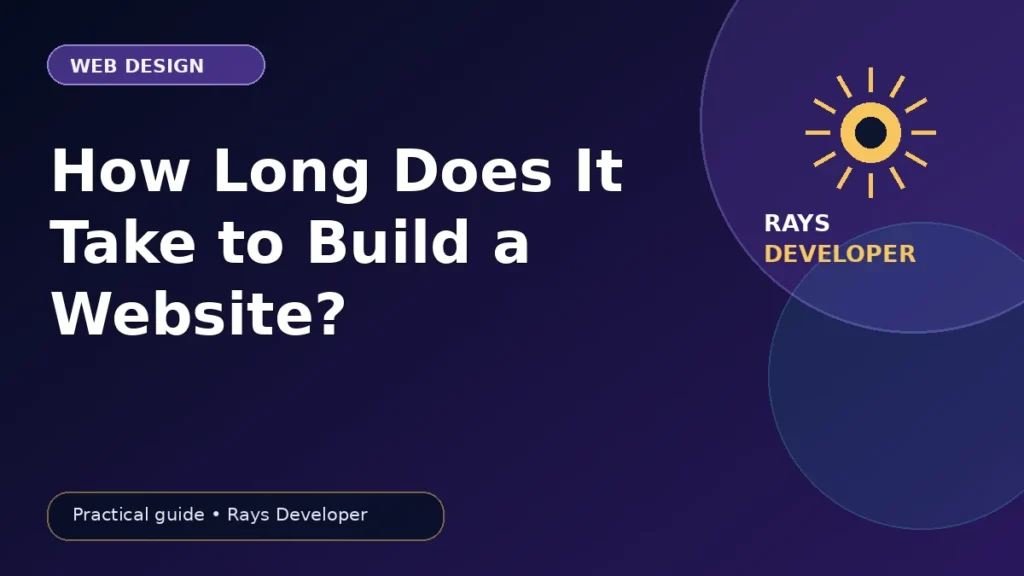 Website build timeline and project planning guide