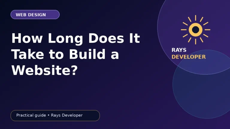 Website build timeline and project planning guide