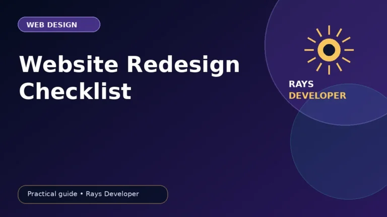 Website redesign checklist for small businesses