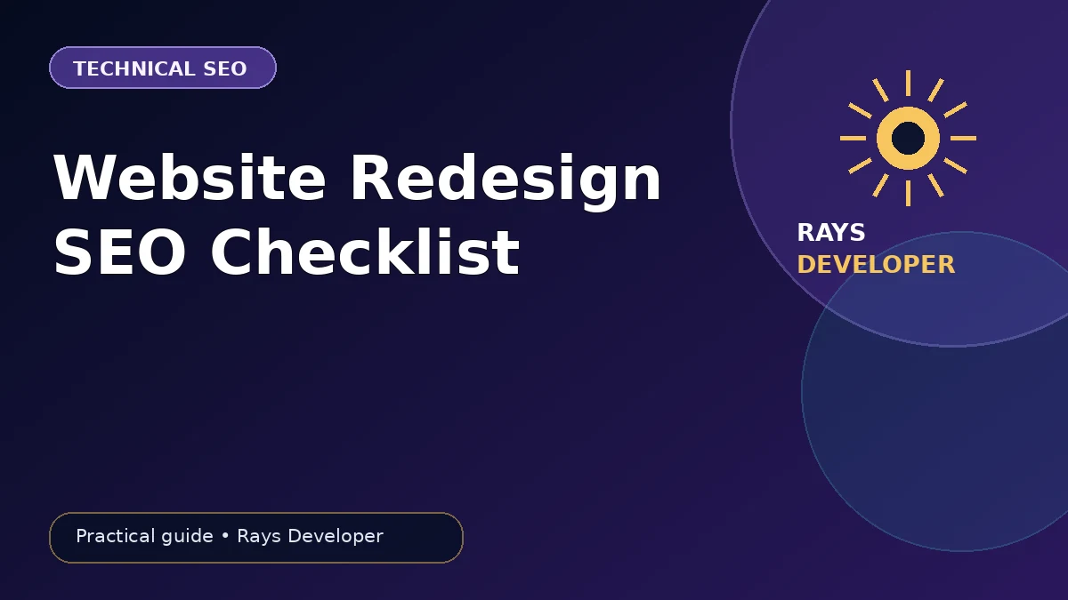 Website redesign SEO migration guide